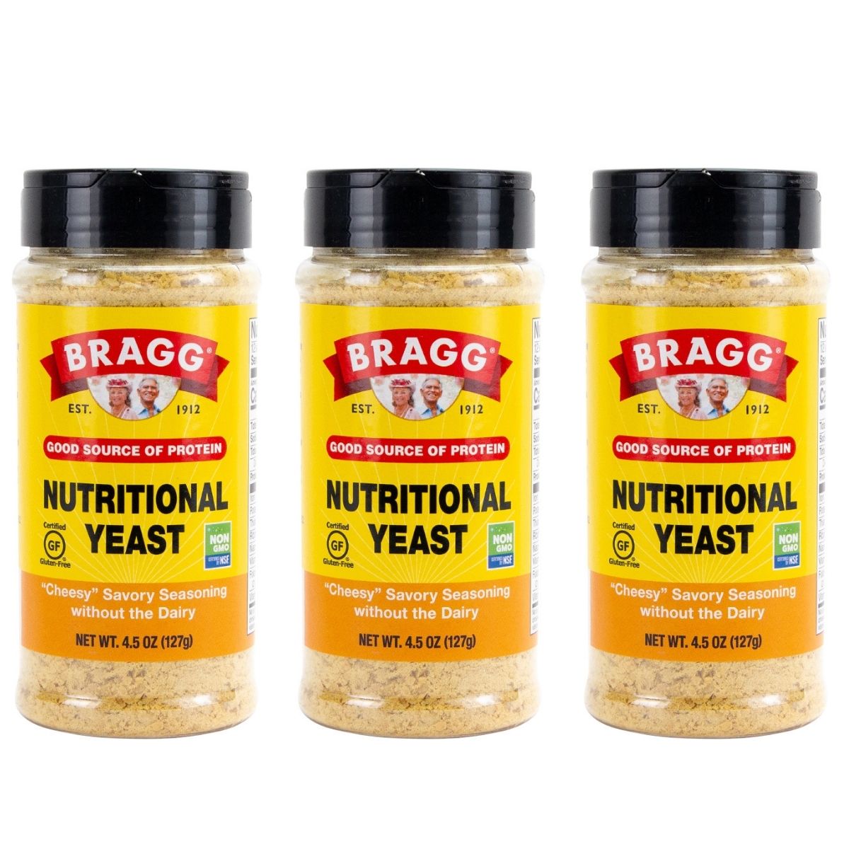 Nấm men Dinh Dưỡng Nutritional Yeast Bragg 127g - Nutritional Yeast Bragg 127g (combo 3 hộp)