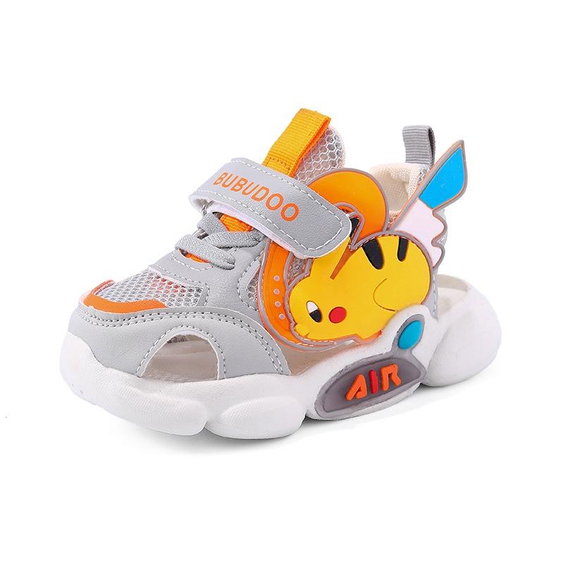 Giày Thể Thao Phối Lưới Hình Pikachu Fullbox, Túi Vải Cho Bé