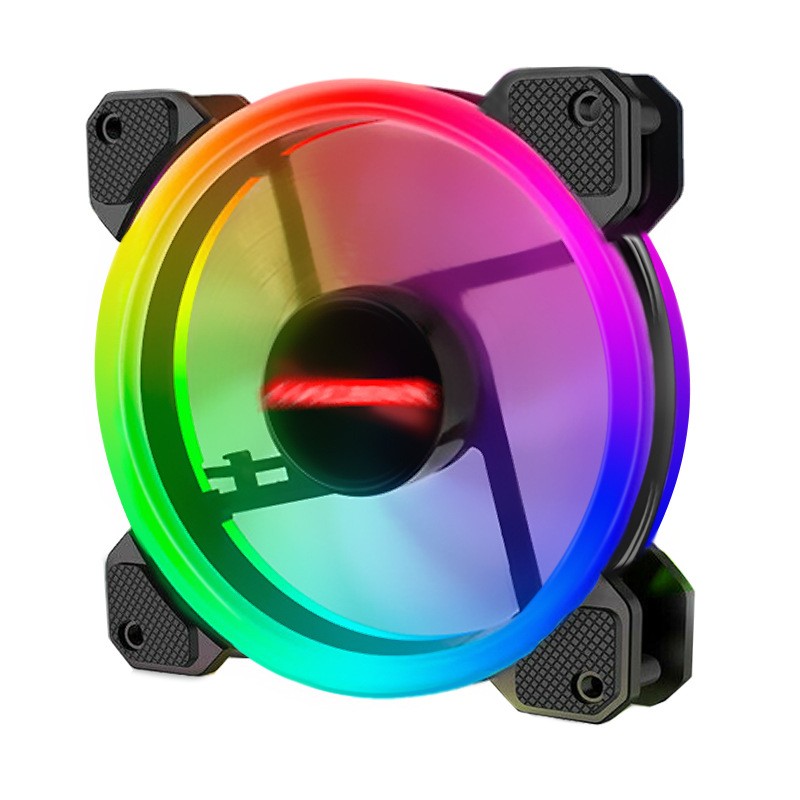Hình ảnh Quạt led RGB 12cm Coolmoon sunshine cho máy tính - hàng nhập khẩu
