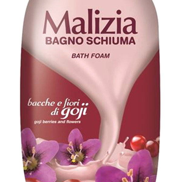 Sữa Tắm Maliza Goji Berries &amp; Flowers Bagno Schiuma bath Foam 1000ml tặng kèm móc khóa