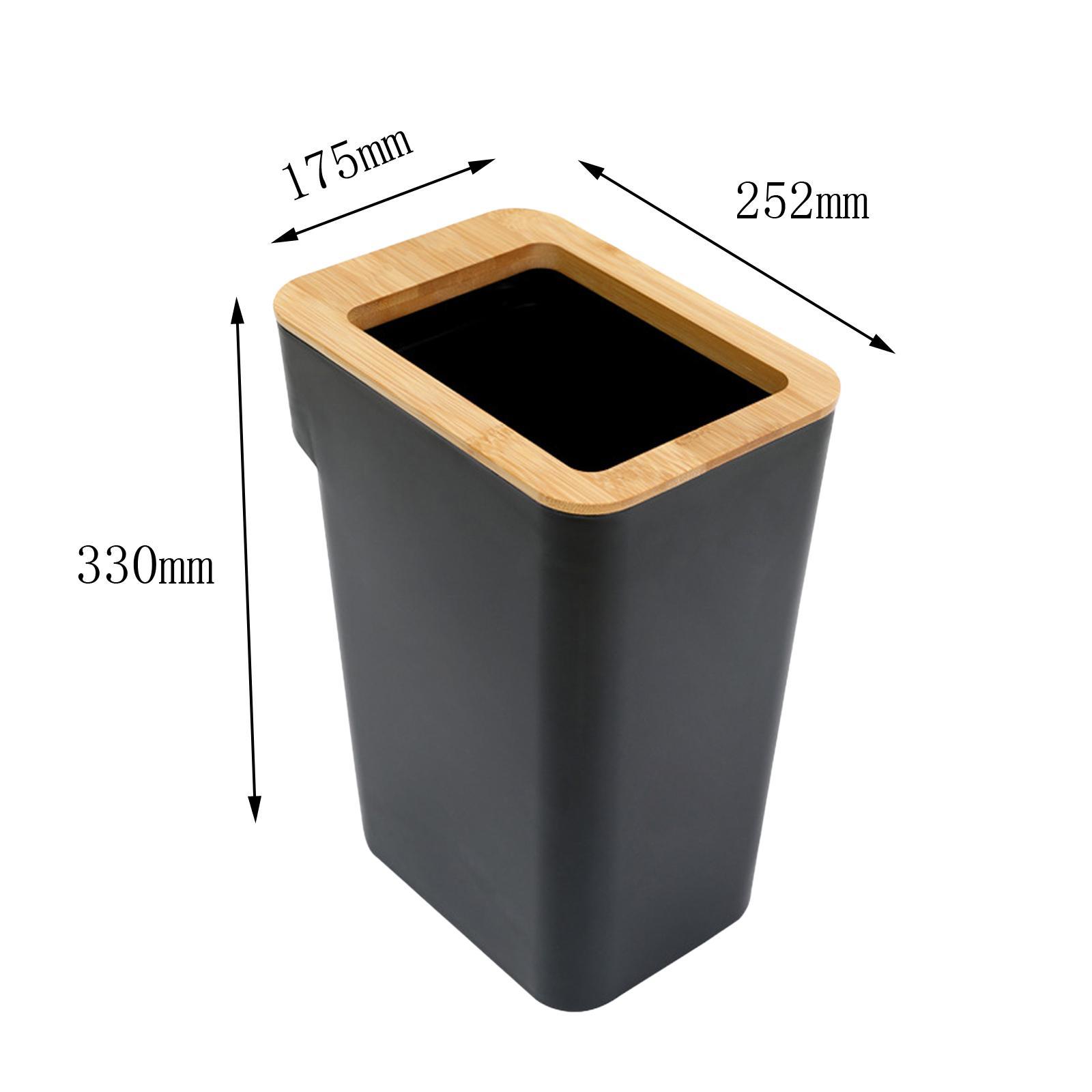 Modern Trash Bin Garbage Can Wastebasket Dustbin Bucket for Toilet Bedroom