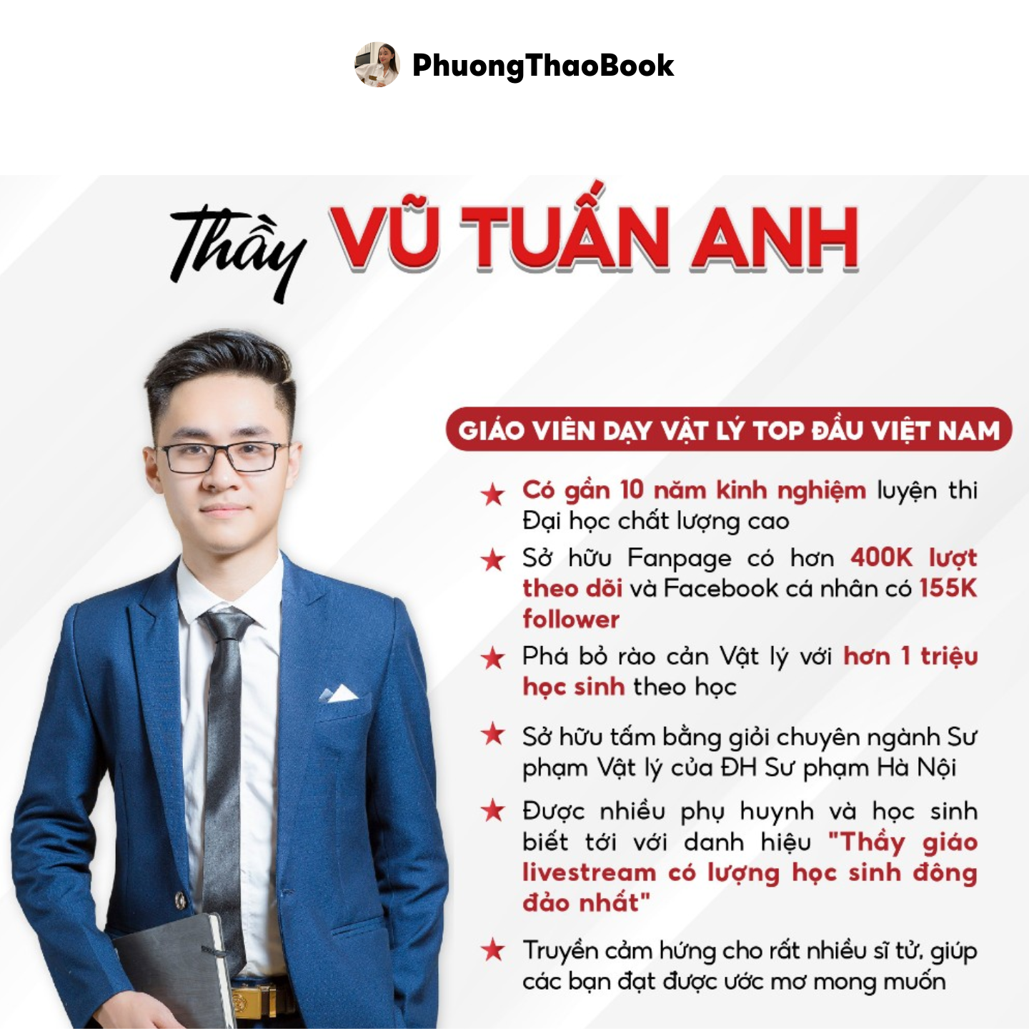 Sách - Chiến binh chinh phục 100 đề thi thử môn vật lý (Thầy Vũ Tuấn Anh)