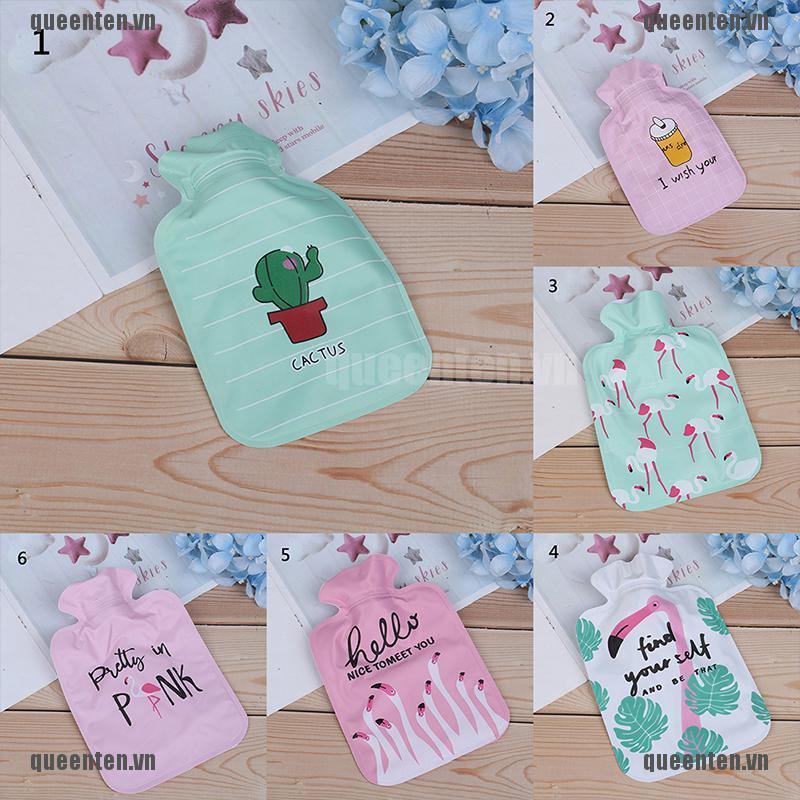 Mini Warm Hot Water Bag Cartoon Hot Water Bottle Water-filled Type Treasure QUVN