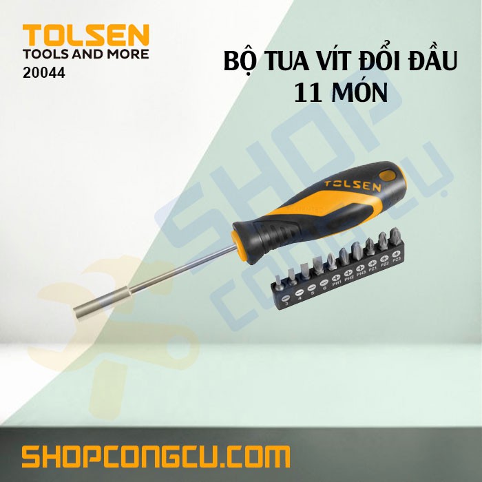 Bộ tua vít đổi đầu 11 món Tolsen 20044