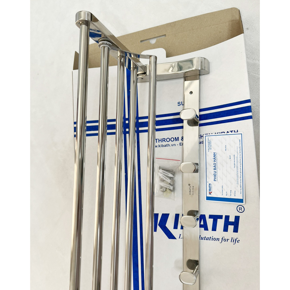 Máng khăn đa năng Kibath Inox SUS 304, KB-912