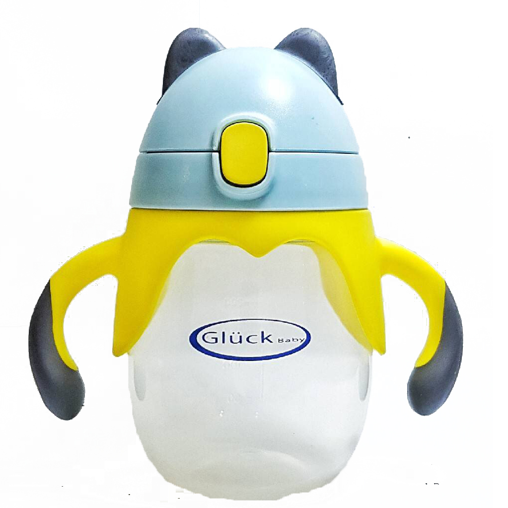 Bình tập uống có ống hút Gluck Baby