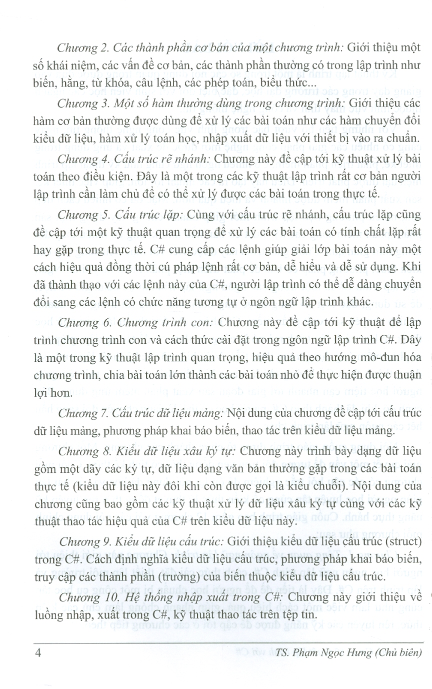 Giáo Trình Cơ Sở Kỹ Thuật Lập Trình Với C#