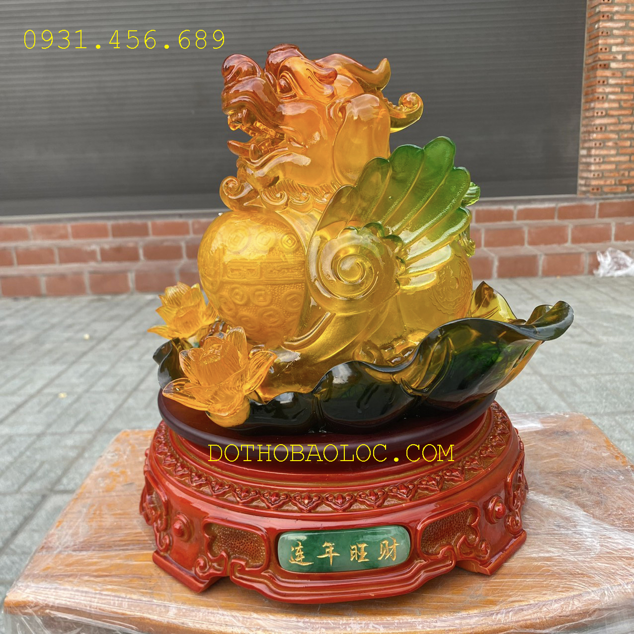 Tỳ hưu phong thủy đế xoay chiêu tài hút lộc cao 27cm