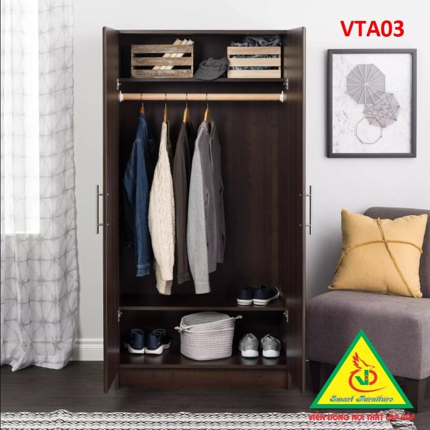 Tủ quần áo thiết kệ hiện đại - Tủ quần áo gỗ MDF VTA03