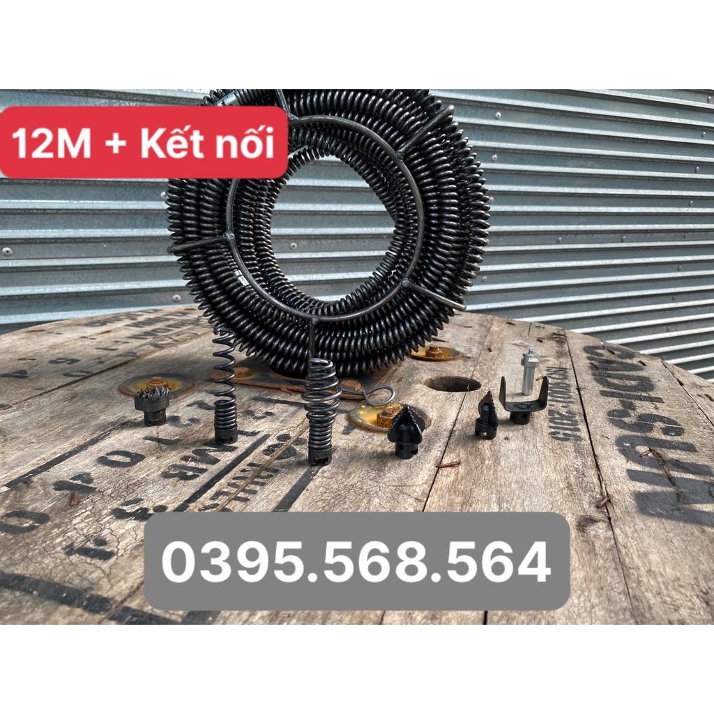 12M dây thông tắc nghẹt + 6 đầu thông+ Kết nối