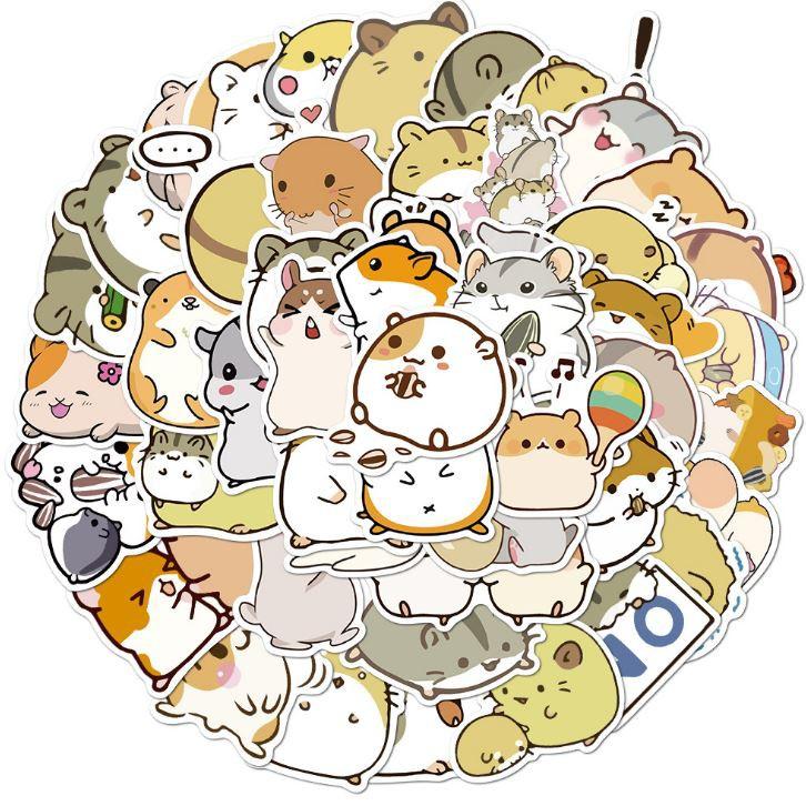 Sticker dán cao cấp CHUỘT HAMSTER Cực COOL ms#160