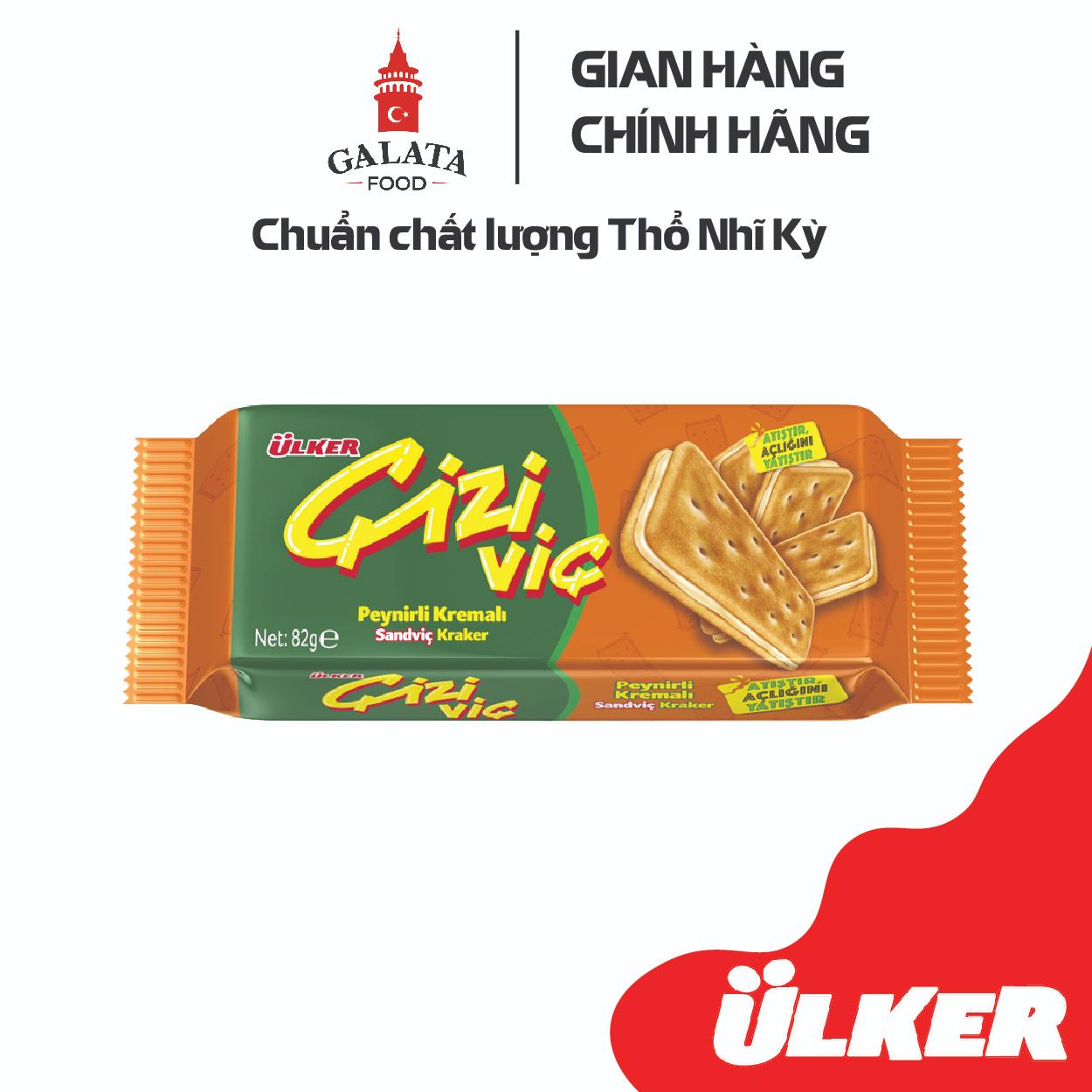 Bánh quy ULKER CIZIVIC kẹp kem vị Phô mai 82g