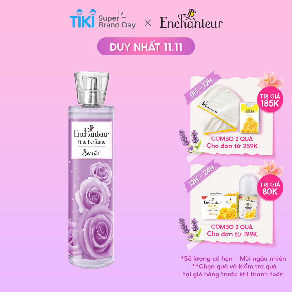 Nước hoa toàn thân cao cấp Enchanteur hương Beauté 100ml