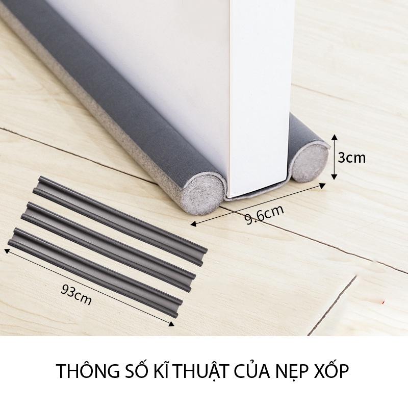Nẹp Mút Xốp Chặn Cửa 95cm, Miếng kẹp cửa máy lạnh,Ngăn Bụi, Gió Mùa, Cách Nhiệt, Cách Âm, Côn Trùng