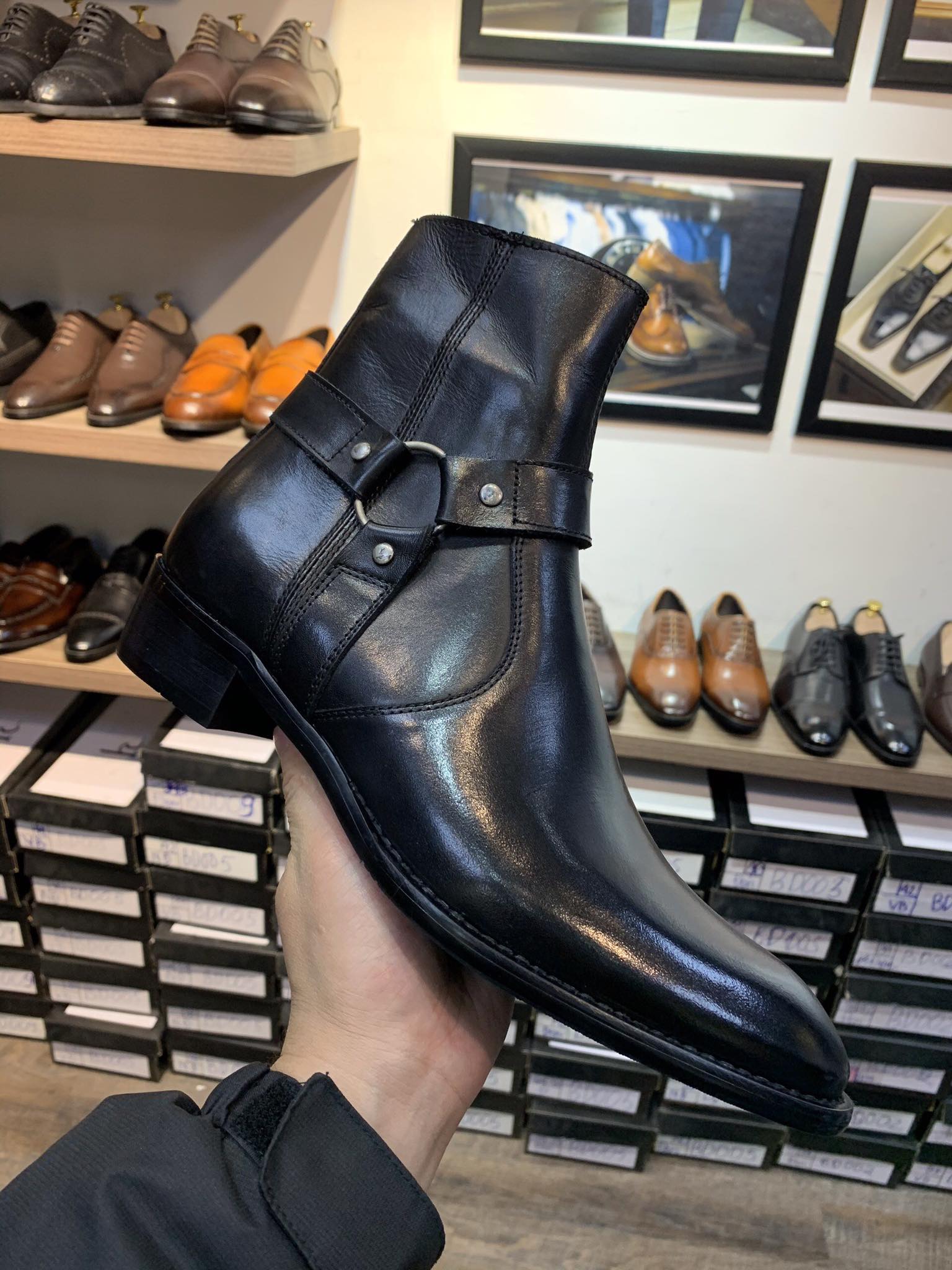 Giày Nam Harness Boots Cao Cấp