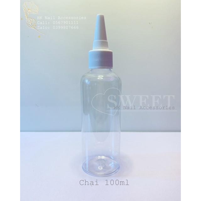 Chai nhựa 100ml, 500ml chuyên đựng hoá chất, Liquid Nail