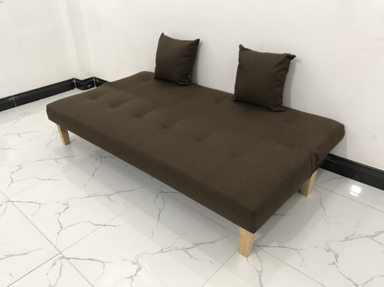 Ghế sofa giường nâu đậm nhiều kích cỡ