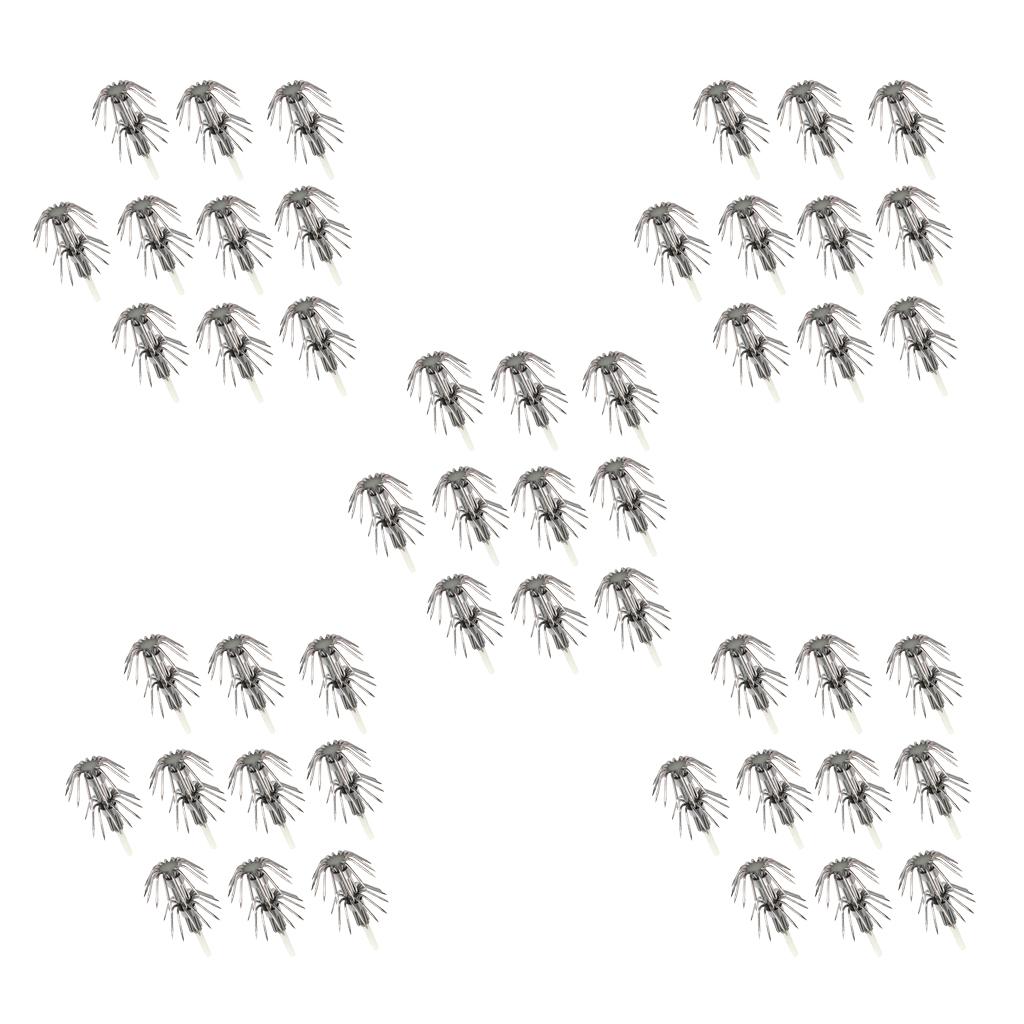 10pcs Stainless Steel Luminous Squid Lure Hooks Fishing Egi Jig Hooks