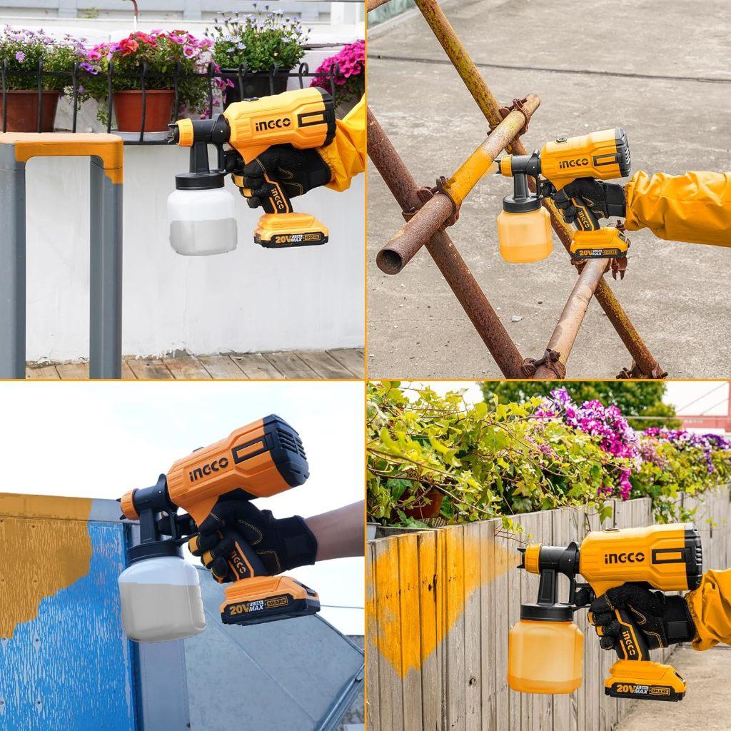 MÁY PHUN SƠN DÙNG PIN 20V INGCO CSGLI20406 - HÀNG CHÍNH HÃNG