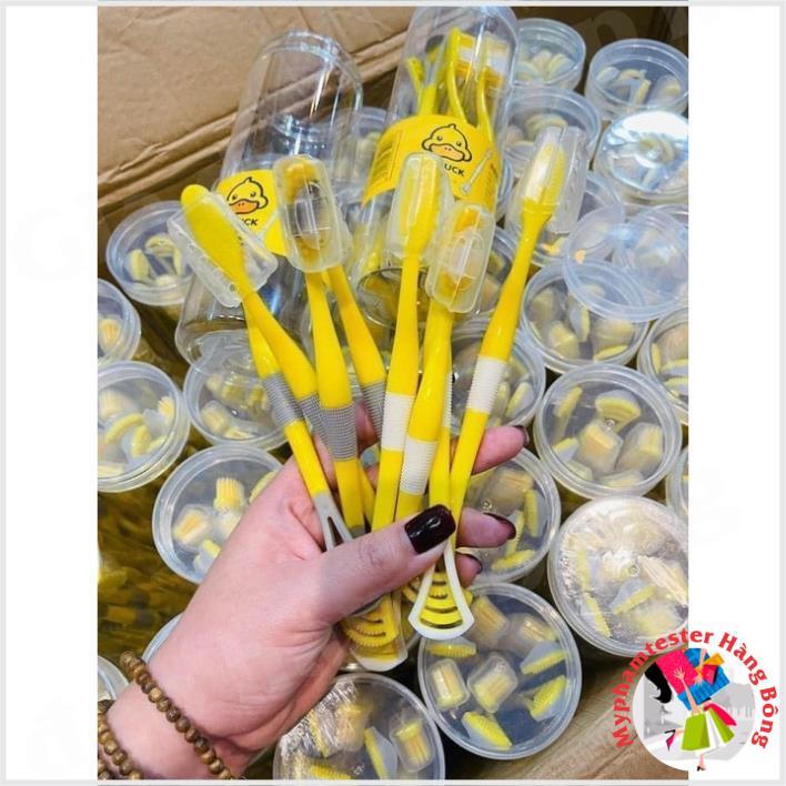 Bàn chải Vịt vàng G.DUCK kèm cạo lưỡi 2in1