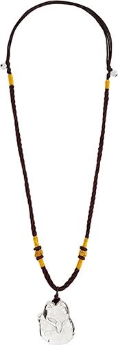 Dây Chuyền Hồ Ly Đá Thạch Anh Trắng