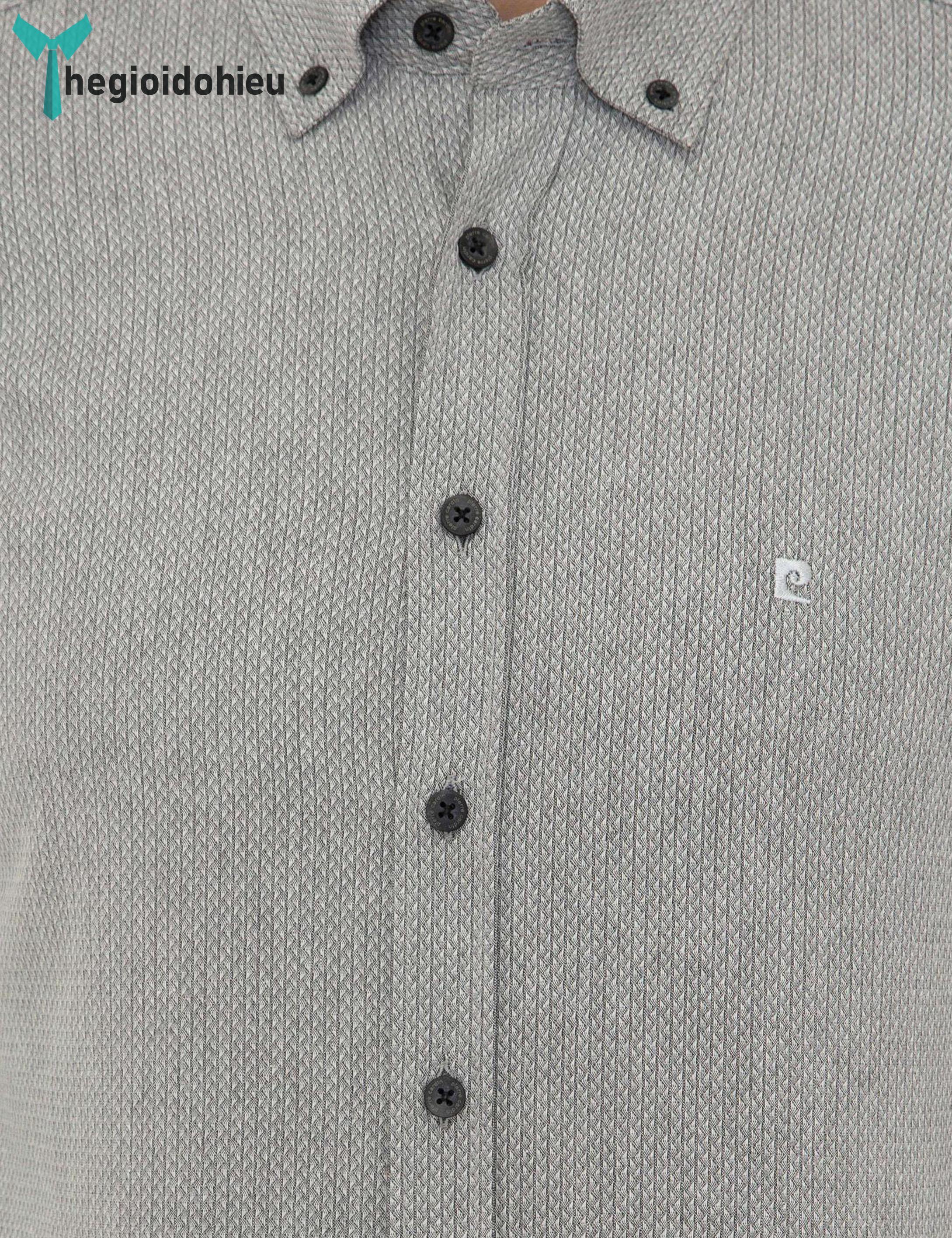 Áo sơ mi nam dài tay Pierre Cadin PCLShirt131 (Xám trơn) - Hàng nhập khẩu - Không túi - Xám trơn
