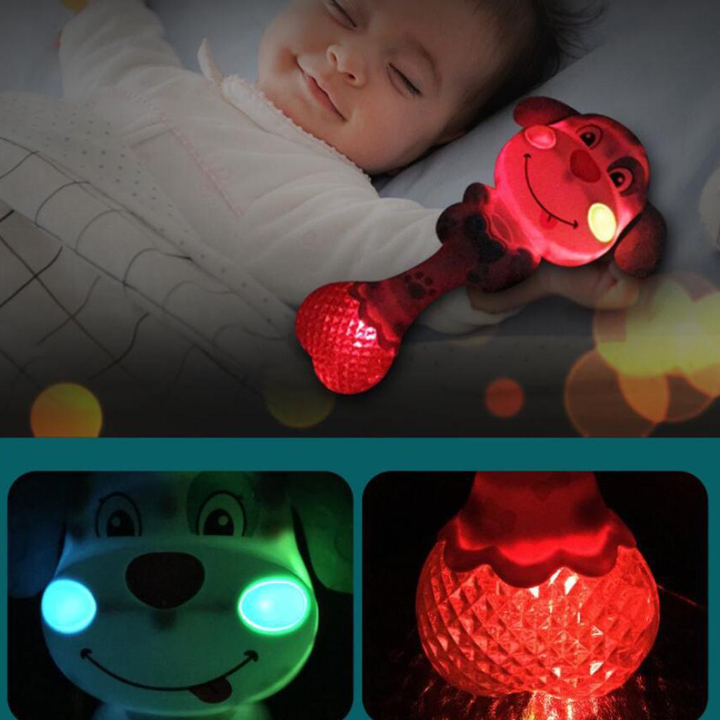 Baby Rattle Teether with Music & Light Spin Rattle for 3 - 12 Month Newborns Infant - Advanced manufacturing technology, high reliability