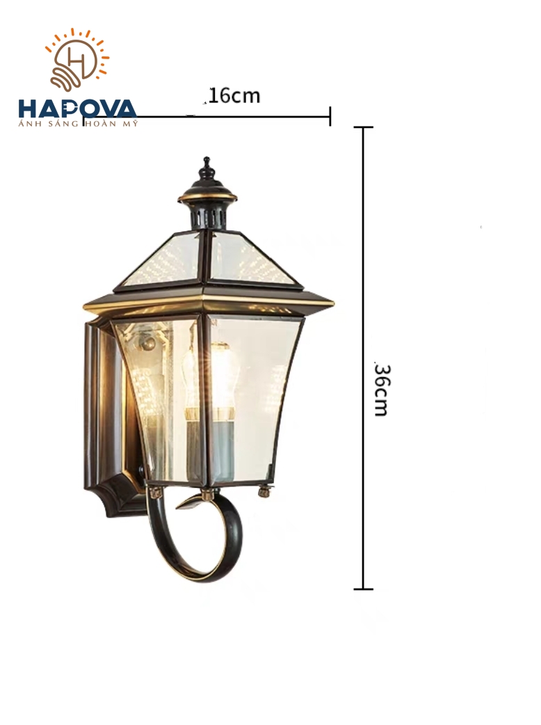 Đèn gắn tường HAPOVA TITUS 6013 + Tặng Kèm Bóng G45