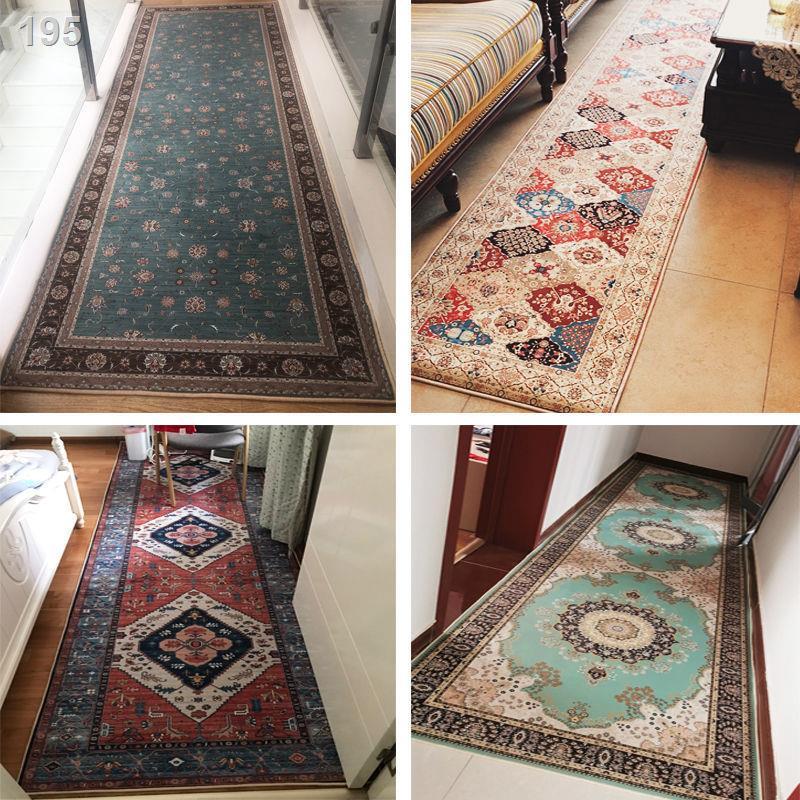 Thảm lối vào hành lang đi retro phòng ngủ khách chăn trải bàn cà phê dày chống trượt