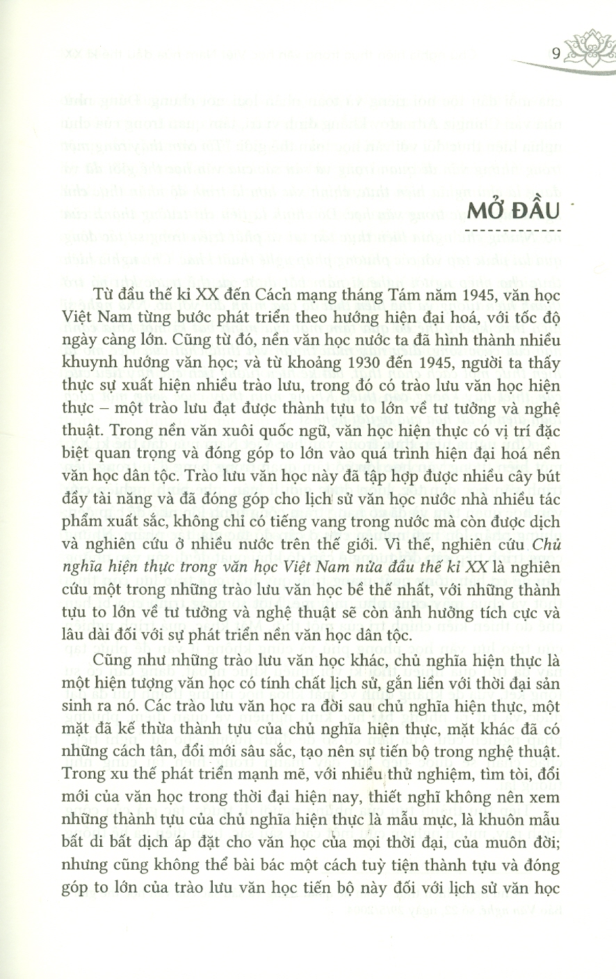 Chủ Nghĩa Hiện Thực Trong Văn Học Việt Nam Nửa Đầu Thế Kỉ XX (Bìa mềm) - Trần Đăng Suyền