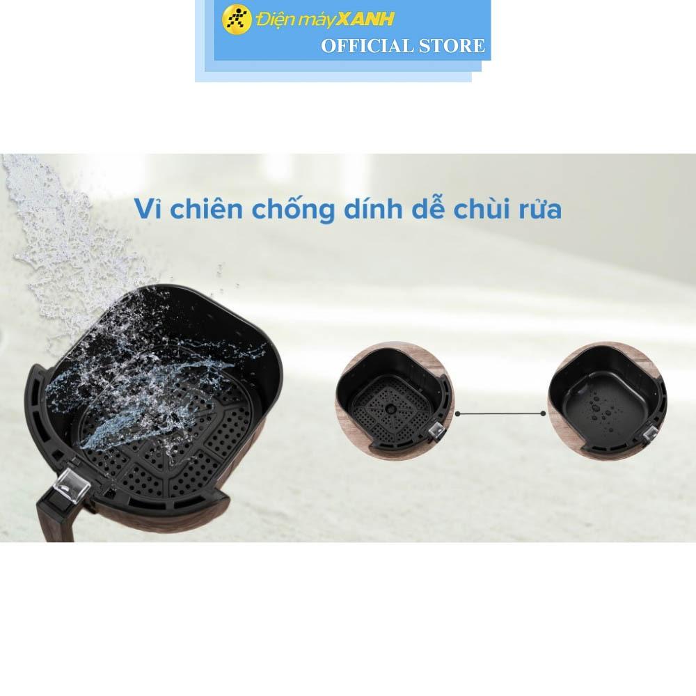 Nồi chiên không dầu Mishio MK-165 5.5 lít Đen - Hàng Chính Hãng