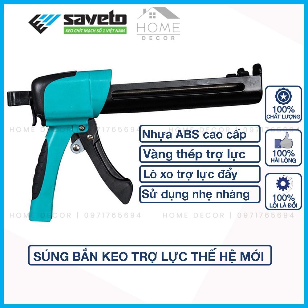 Súng bắn keo chà ron- keo chít mạch - Súng Bắn Keo 2 Thành Phần Cao Cấp Trợ Lực Thanh Đẩy Tăng áp Kép