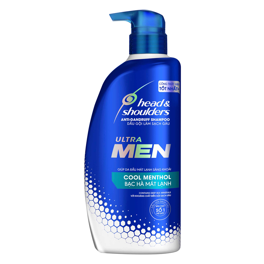 Dầu Gội Head&amp;Shoulders Ultramen Bạc Hà Mát Rượi (550ml)