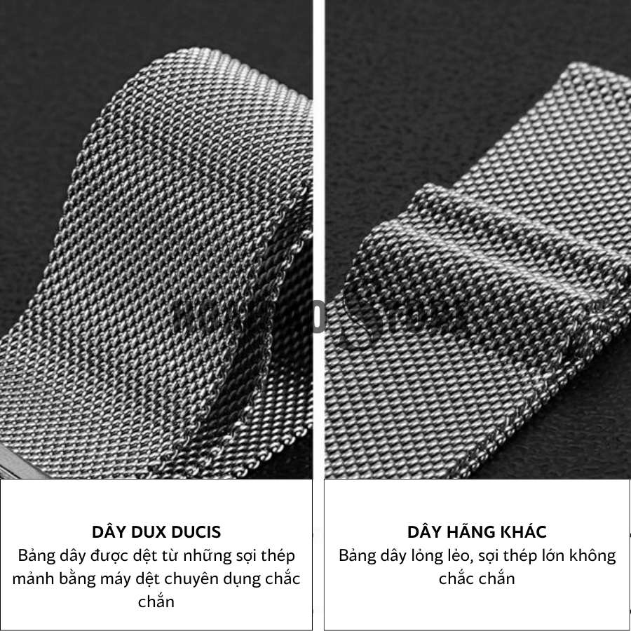 Dây Đeo DUX DUCIS Series Milanese dành cho Apple Watch 38/40/41MM & 42/44/45/49MM DT/NC bền bỉ, thanh lịch
