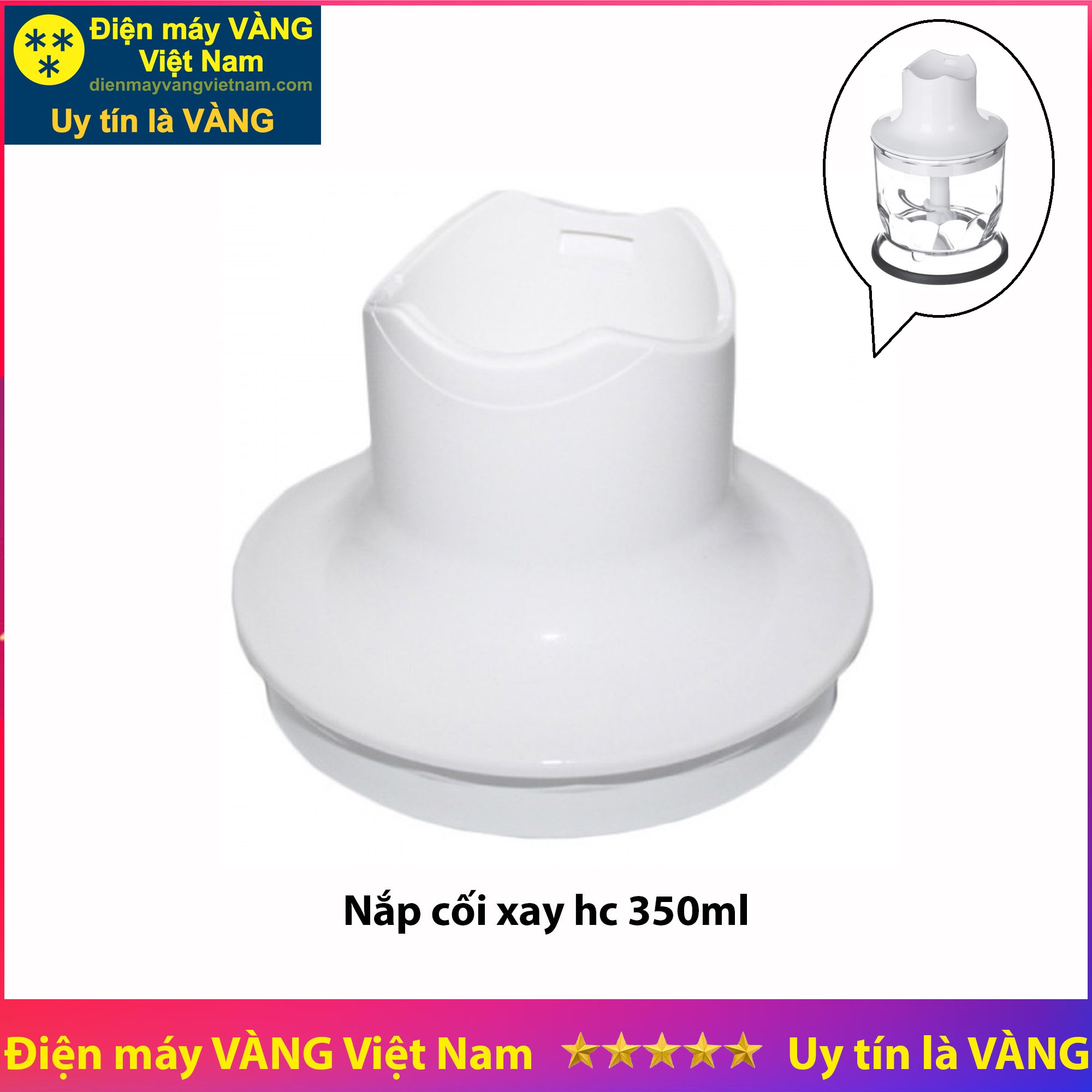 Nắp cối xay khô hc 350ml phụ kiện thay thế cho máy xay cầm tay MQ545 MQ5045 MQ5245 MQ3045