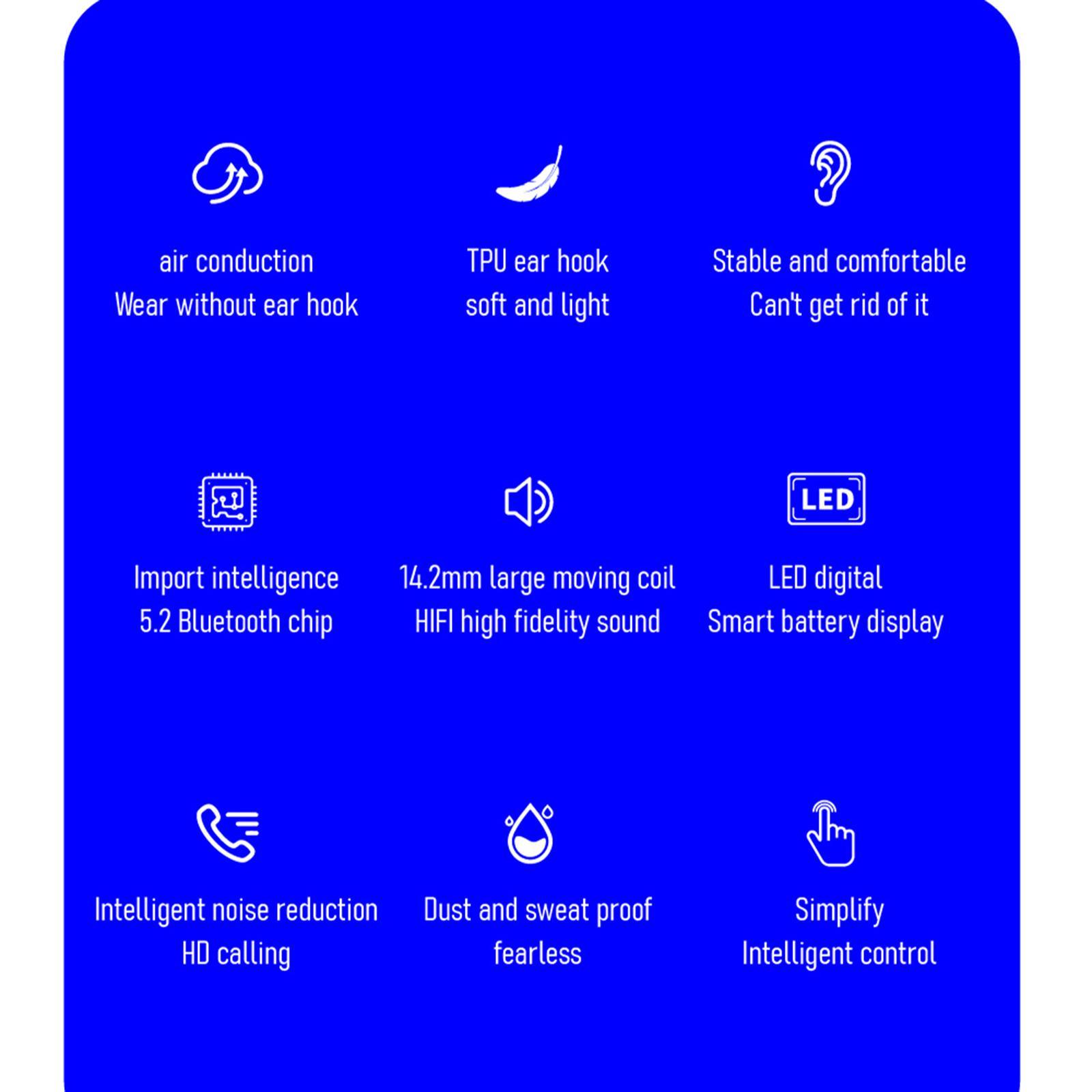 Portable Headphone Handsfree Comfortable Stereo for Hiking Exercise Home