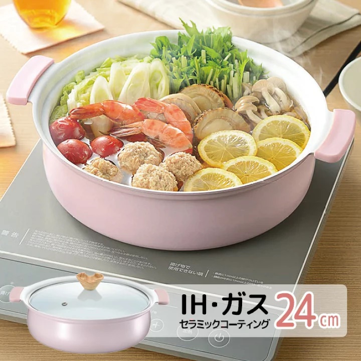 Nồi ceramic dùng cho bếp từ Coronto - Hàng Nội Địa Nhật Bản