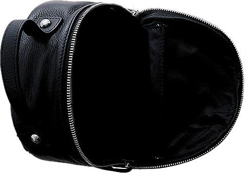 Balo nữ thời trang ELMI da bò thật cao cấp màu đen ET779. KT: 25x21x12cm