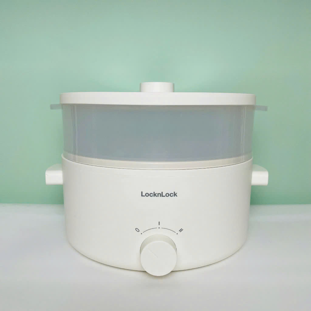 Nồi Điện Đa Năng LocknLock Bianco Electric Multipot Bảo Hành Chính Hãng EJP134IVY-5L - Hàng Chính Hãng