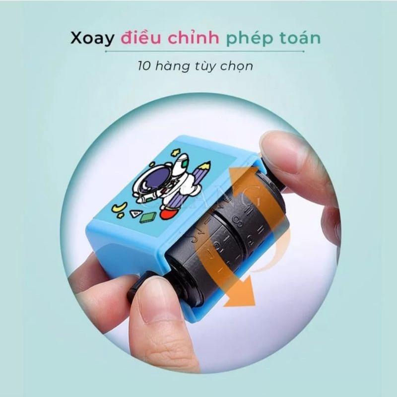 Con lăn toán học tự tạo phép tính cộng trừ tặng kèm chai mực