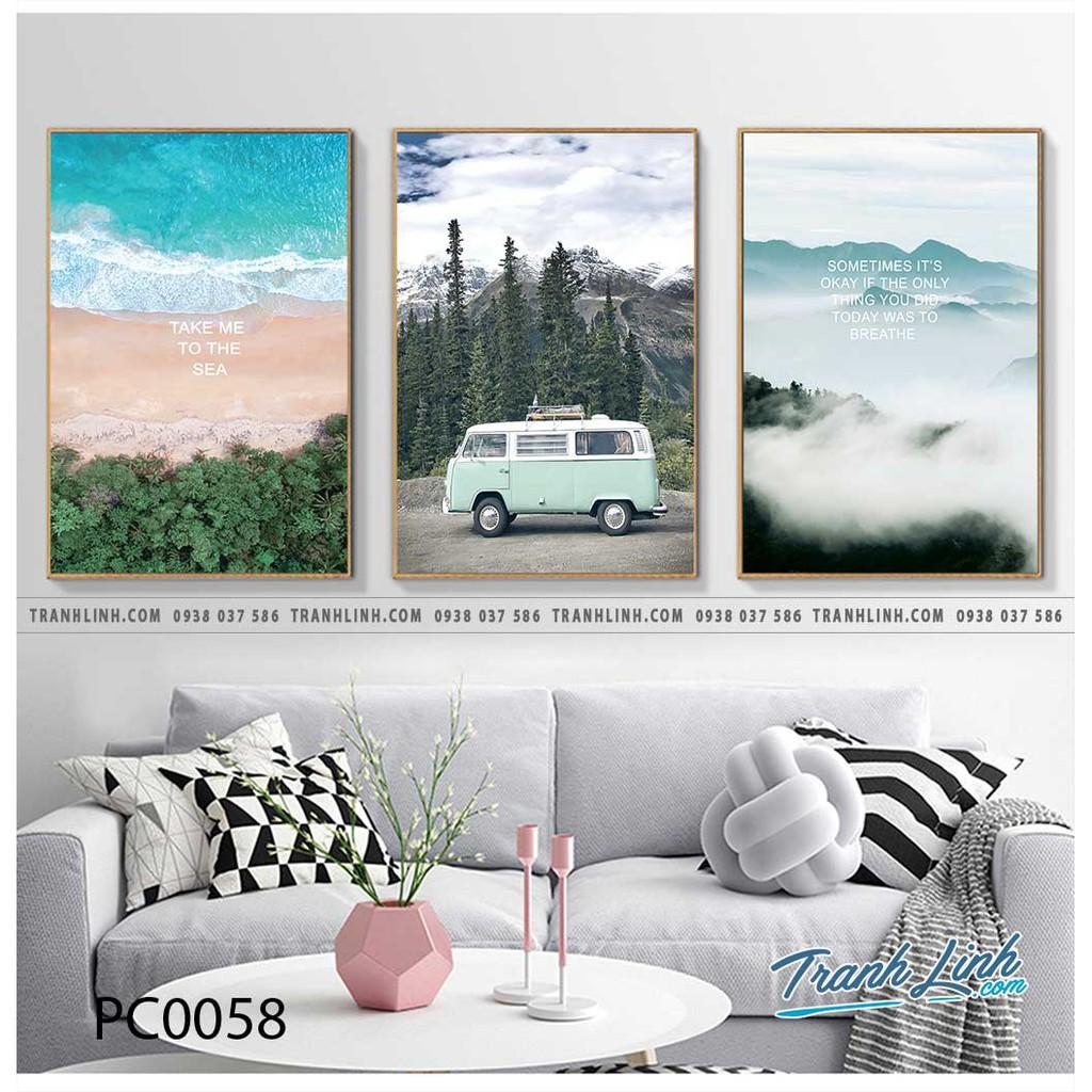 Bộ 3 tranh canvas những chuyến đi