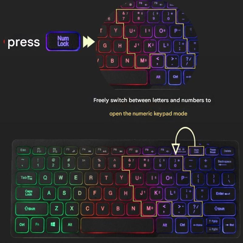 Bàn Phím có dây K1 mini nhỏ gọn có đèn led cho máy tính , Laptop hàng nhập khẩu