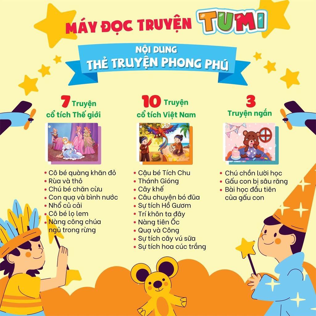 Máy đọc truyện 112 thẻ - Sản phẩm an toàn và phù hợp với mầm non và tiểu học