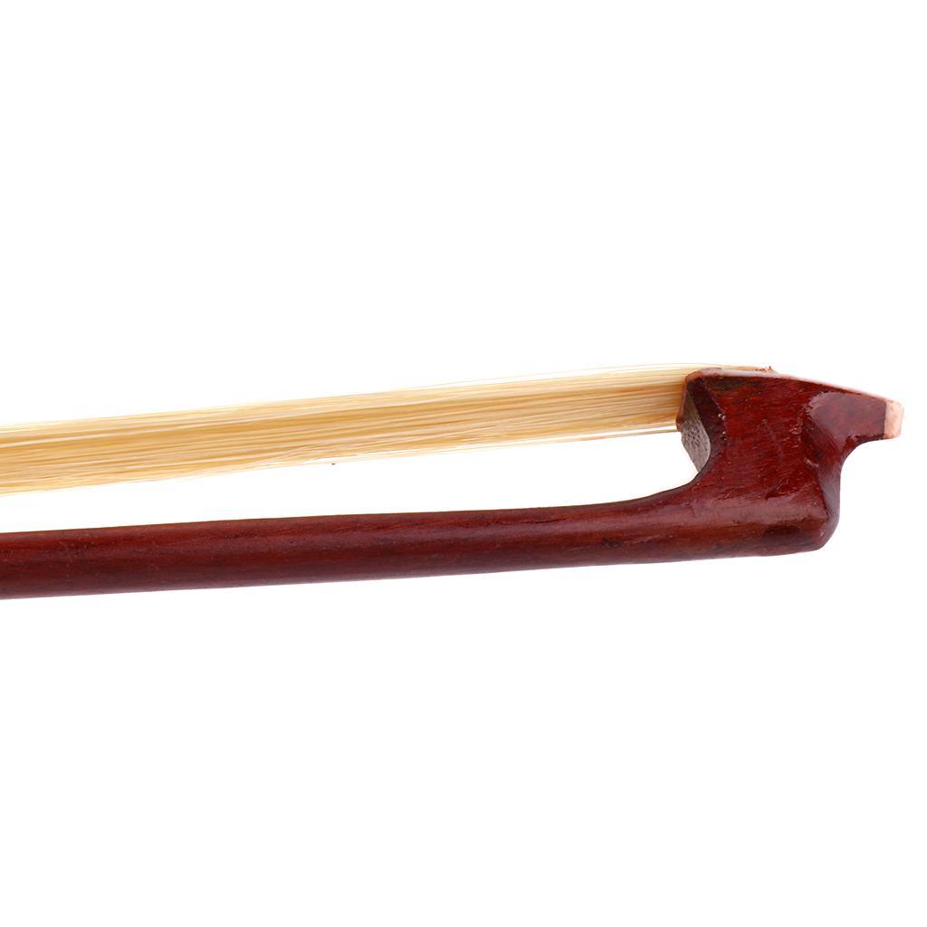 Rosewood 1/4 Violin Bow With Bow Practice Holder Fiddle Teaching Aid Correct