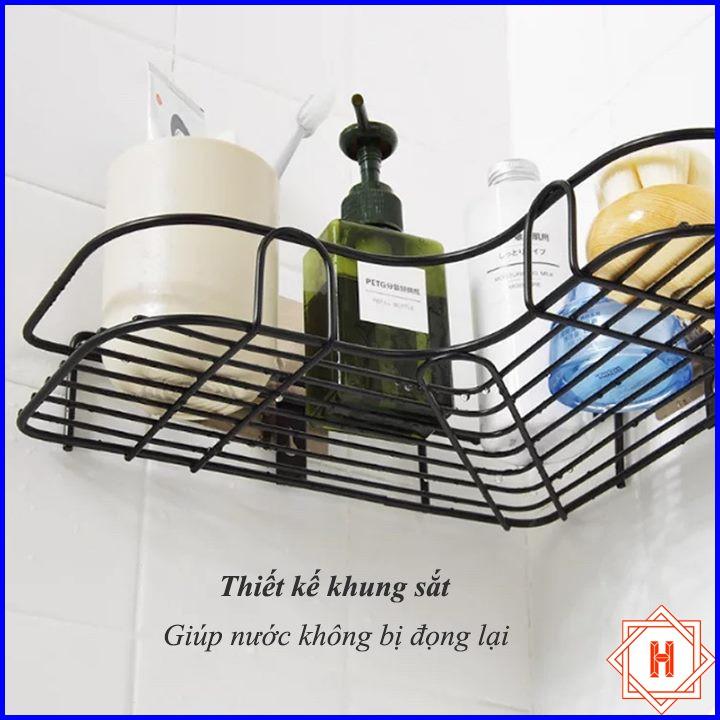 Kệ Góc Sắt Dán Tường Để Đồ Nhà Tắm Cực Chắc Chắn