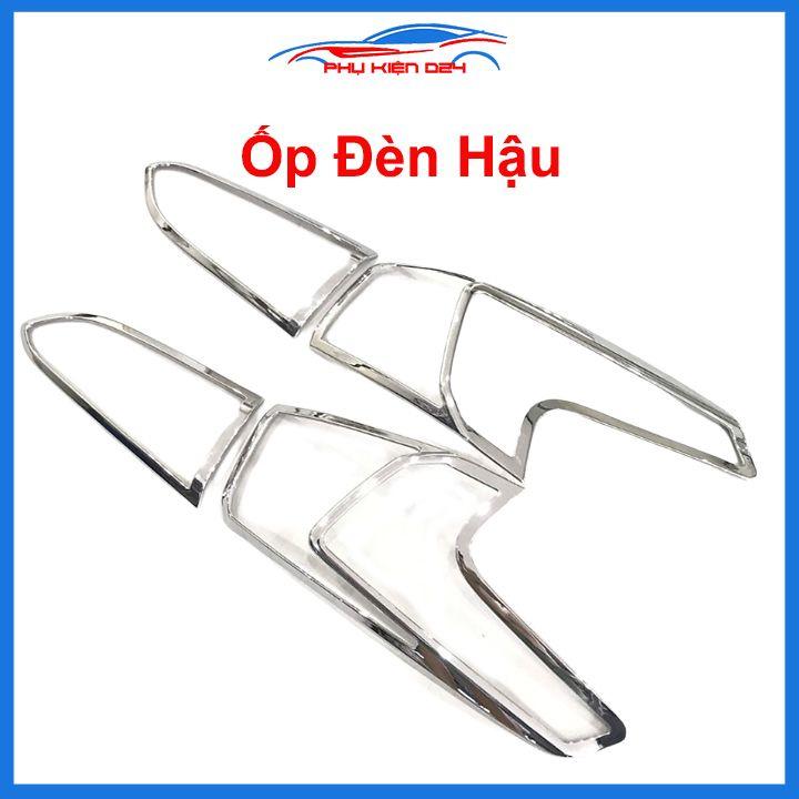 Ốp viền đèn pha hậu mạ crom Santafe 2019-2020 chống trầy trang trí bảo vệ xe
