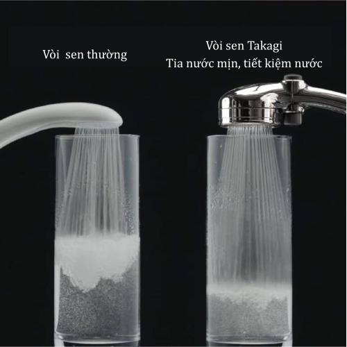 Vòi sen tắm mạ WT có nút dừng Takagi JSB022MN hàng chính hãng