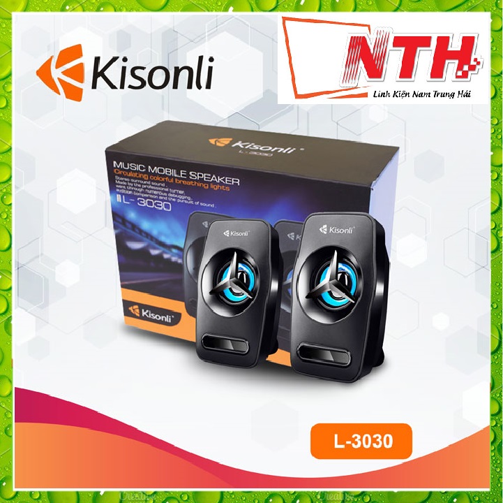 Loa 2.0 kisonli L-3030 LED-HÀNG CHÍNH HÃNG