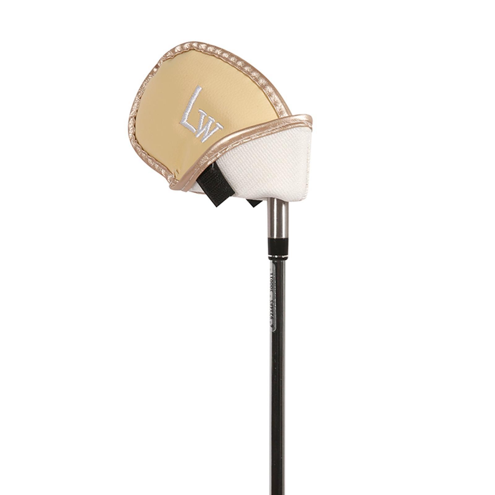 Golf Iron Head Covers, Golf Iron Headcovers, Modern Anti Scratch, Outdoor PU Leather Golf Club Head Cover for Equipment Golfer Travel Transport