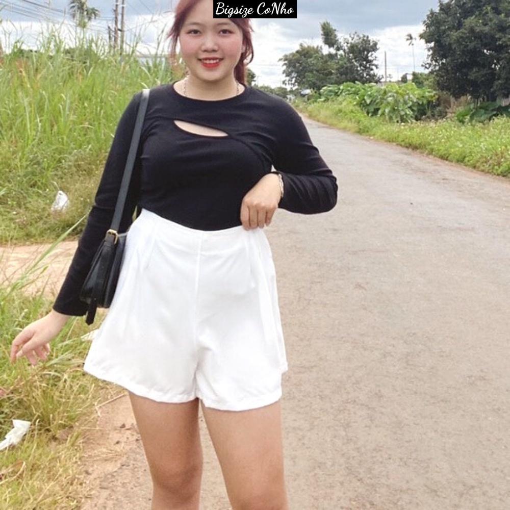 Combo 2 quần đùi xếp ly bigsize nữ QDXL